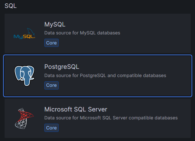 Select Postgres Data source